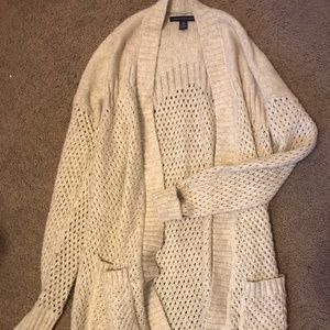 Long Crean American Eagle Cardigan